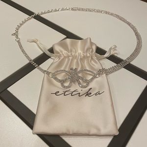 Ettika Butterfly Chain Belt in Silver